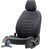 Thumbnail for Dacia Spring Seat Covers Istanbul Leather Design Black Leather