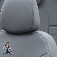Thumbnail for Dacia Spring Seat Covers Istanbul Leather Design Smoked Leather