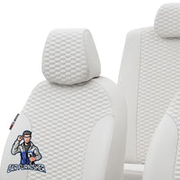 Thumbnail for Dacia Spring Seat Covers Tokyo Leather Design Ivory Leather