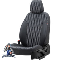 Thumbnail for Dacia Spring Seat Covers Tokyo Leather Design Dark Gray Leather