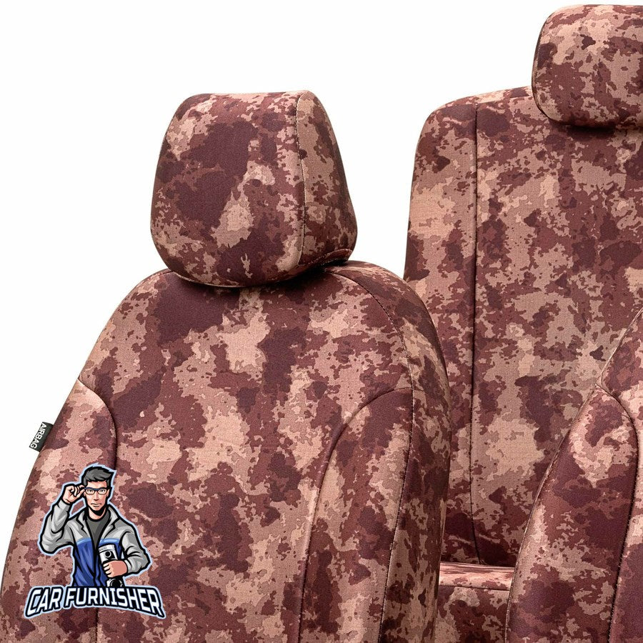 Ford Cargo Seat Cover Tokyo Foal Feather Design Everest Camo Front Seats (2 Seats + Handrest + Headrests) Waterproof Fabric