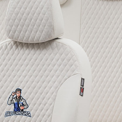 Ford Ecosport Seat Covers Amsterdam Foal Feather Design Ivory Leather & Foal Feather