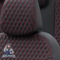 Thumbnail for Ford Fusion Seat Covers Amsterdam Leather Design Red Leather