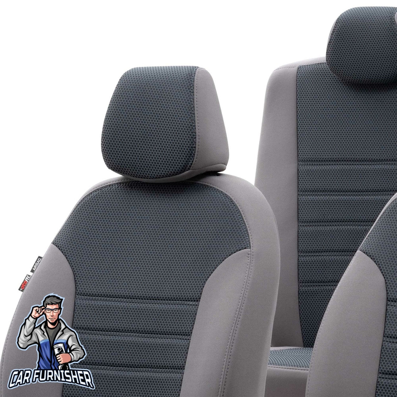 Ford Kuga Seat Covers Original Jacquard Design Smoked Jacquard Fabric