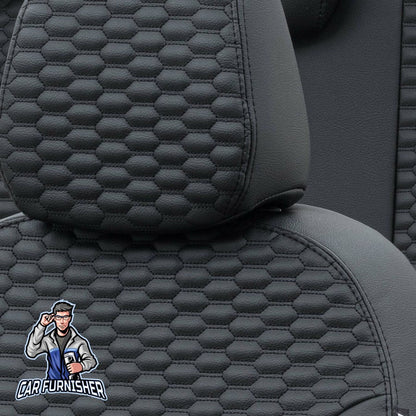 Ford S-Max Seat Covers Tokyo Leather Design Black Leather