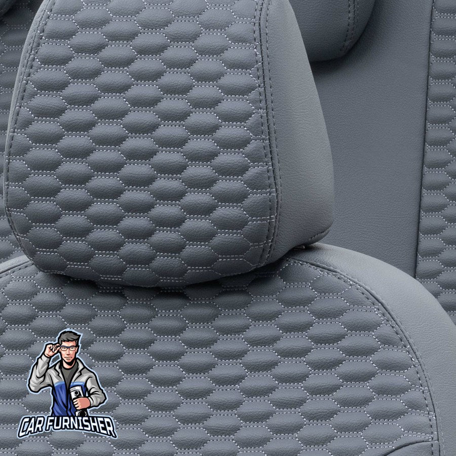 Ford S-Max Seat Covers Tokyo Leather Design Smoked Leather