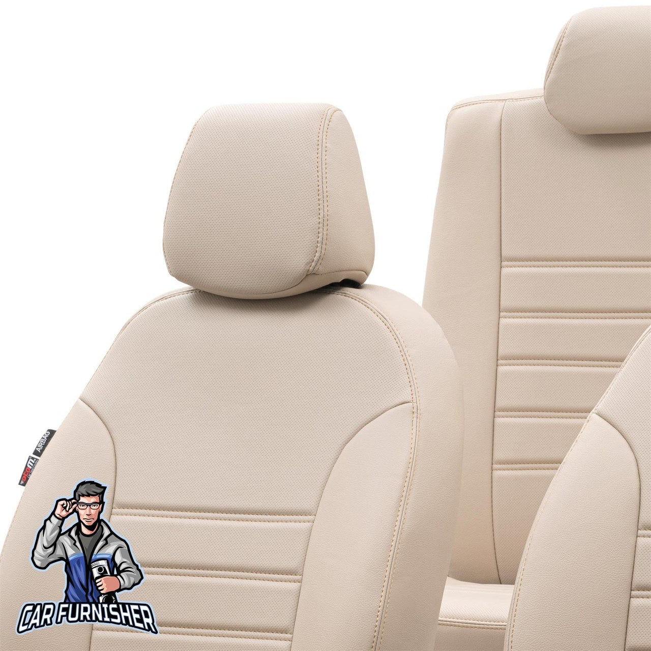 Honda Accord Seat Cover Istanbul Leather Design Beige Leather