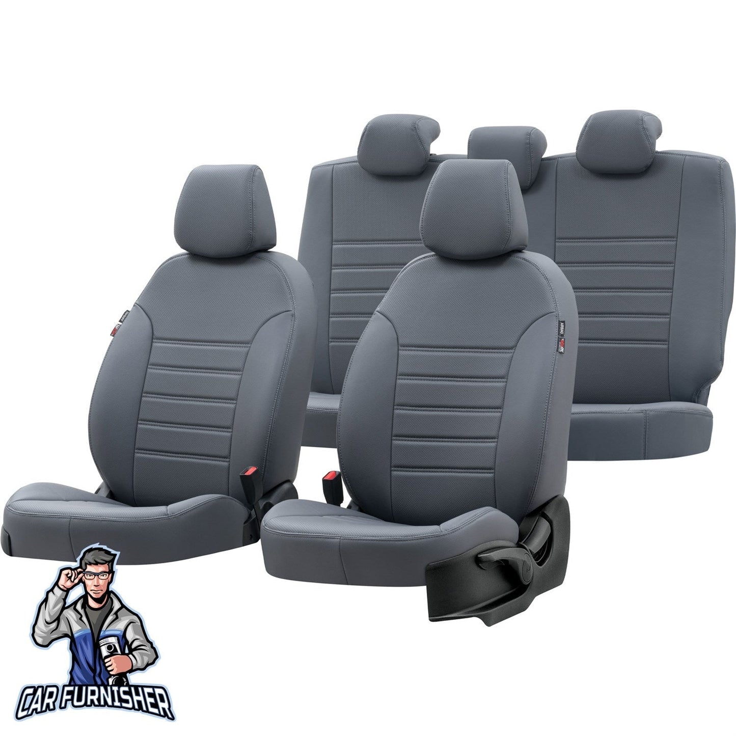 Honda CRV Seat Covers New York Leather Design Smoked Leather