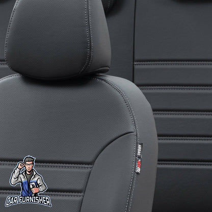 Honda City Seat Covers Istanbul Leather Design Black Leather