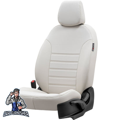 Honda City Seat Covers Istanbul Leather Design Ivory Leather