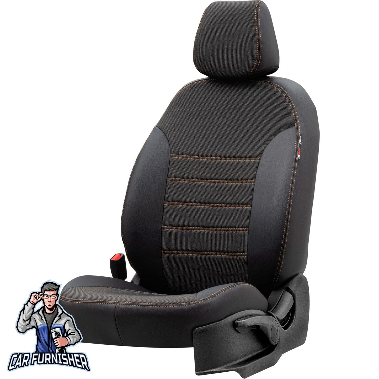 Honda HRV Seat Covers Paris Leather & Jacquard Design Dark Beige Leather & Jacquard Fabric