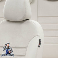 Thumbnail for Hyundai Getz Seat Covers London Foal Feather Design Ivory Leather & Foal Feather