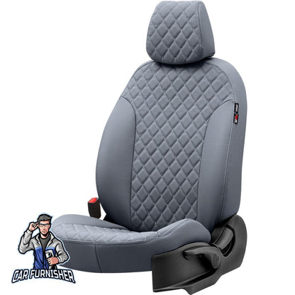 Hyundai H1 Seat Covers Madrid Leather Design Smoked Leather