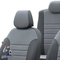 Thumbnail for Hyundai Ioniq Seat Covers Istanbul Leather Design Smoked Black Leather
