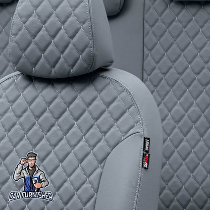 Hyundai i20 Seat Covers Madrid Leather Design Smoked Leather