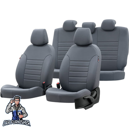 Hyundai i30 Seat Covers New York Leather Design Smoked Leather