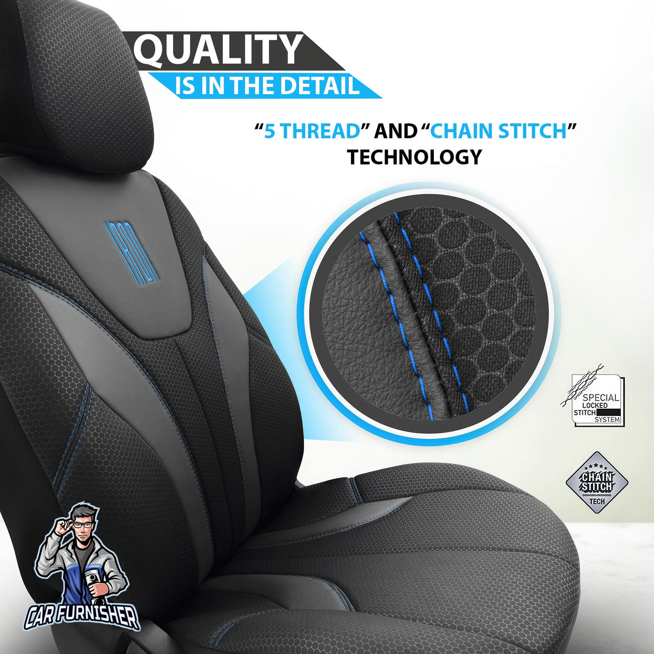 Hyundai Genesis Seat Covers Iron Design