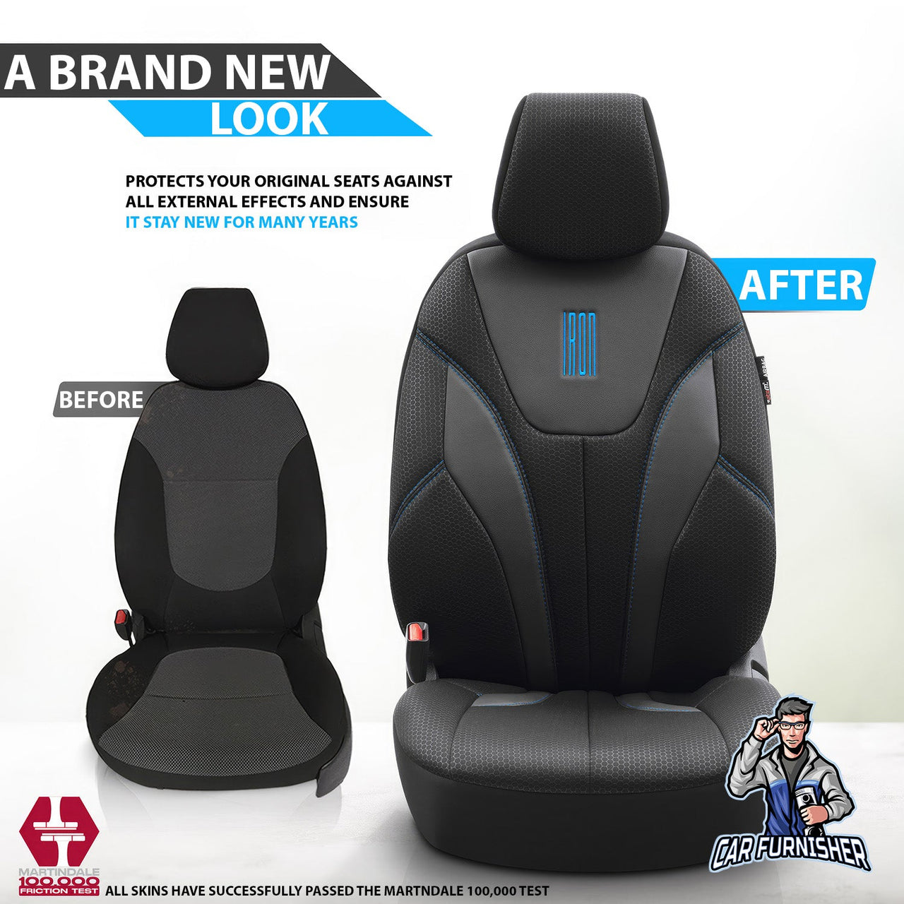 Hyundai Solaris Seat Covers Iron Design