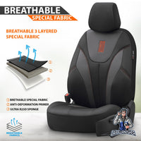 Thumbnail for Nissan Navara Seat Covers Iron Design