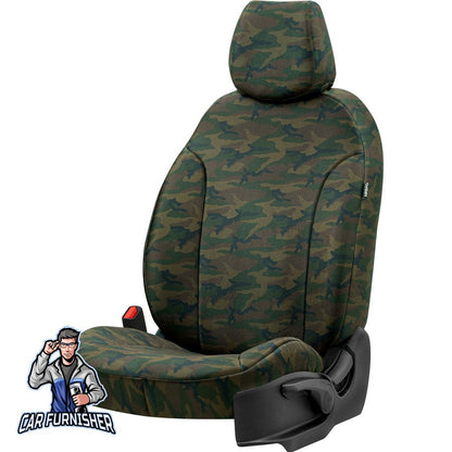 Isuzu N-Wide Seat Covers Camouflage Waterproof Design Montblanc Camo Waterproof Fabric