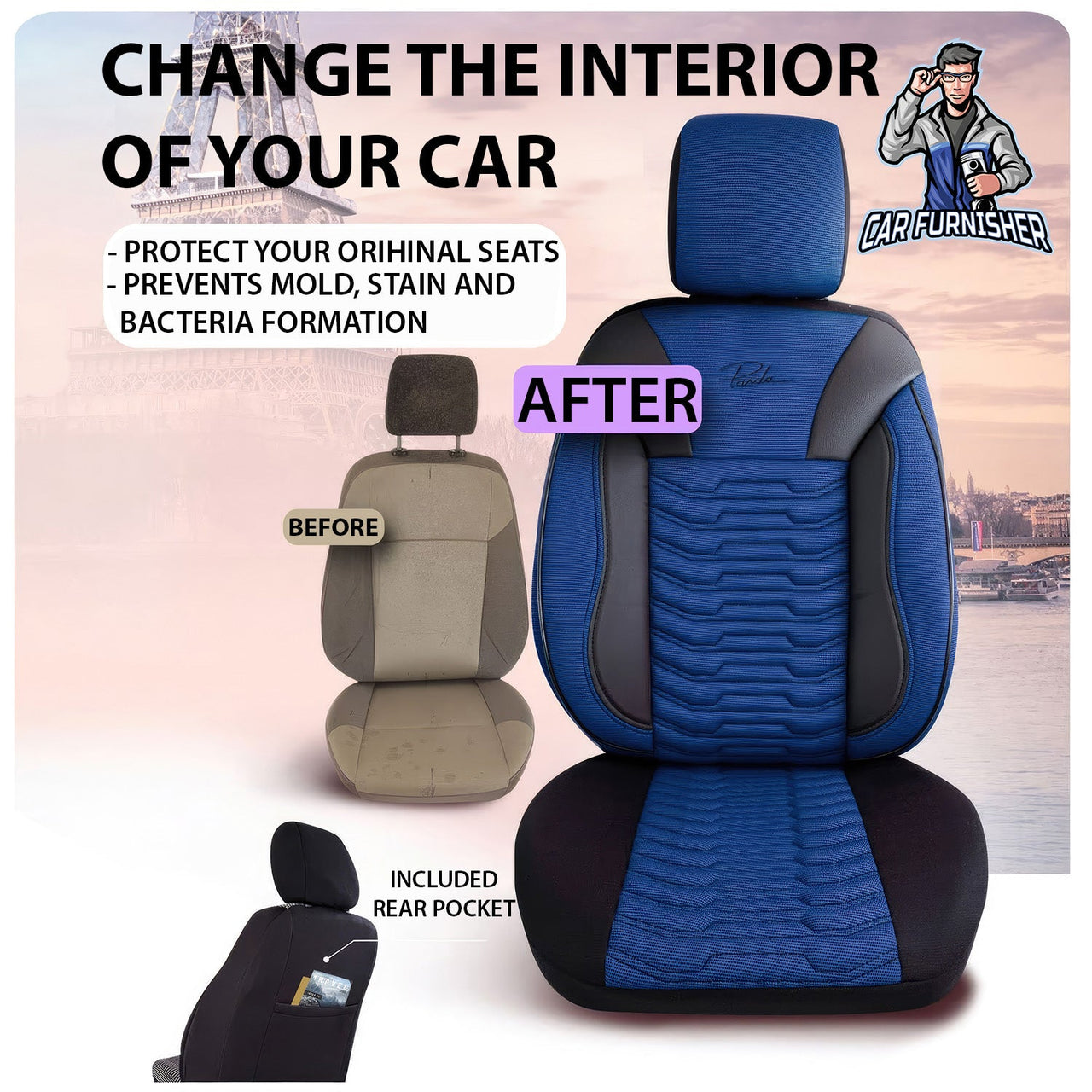 Nissan Qashqai Seat Covers Paris Design