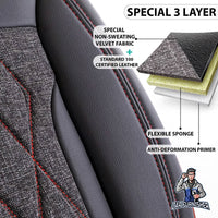 Thumbnail for Nissan Navara Seat Covers Marmaris Design