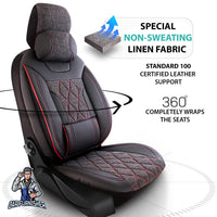 Thumbnail for Nissan Navara Seat Covers Marmaris Design