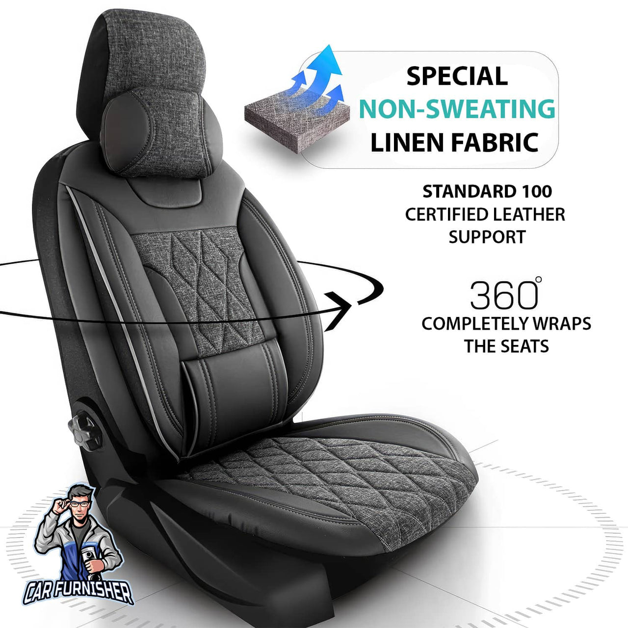 Car Seat Cover Set - Marmaris Design