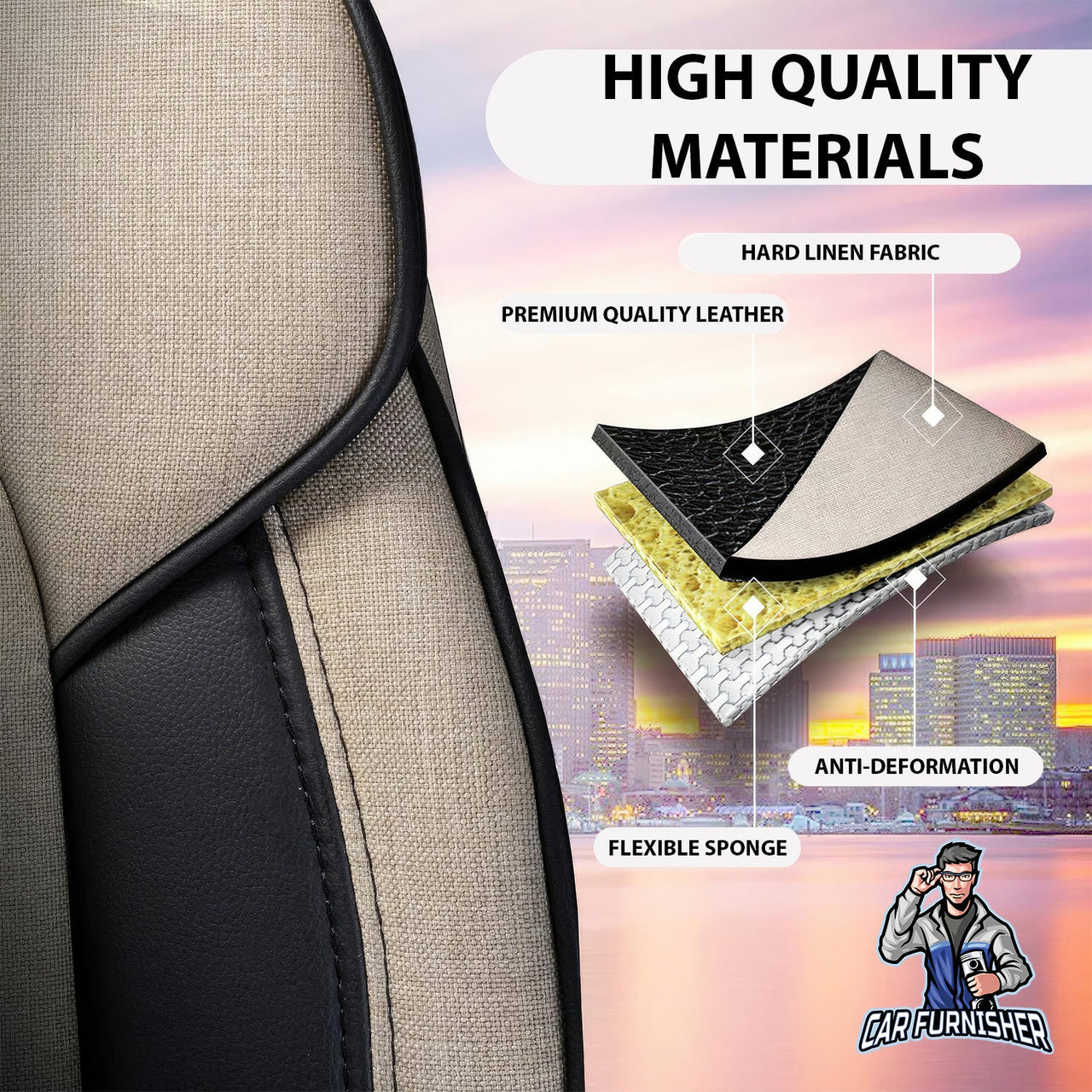 Hyundai Accent Seat Covers Marseille Design