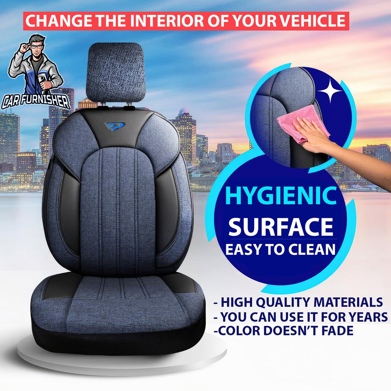 Hyundai Celesta Seat Covers Marseille Design