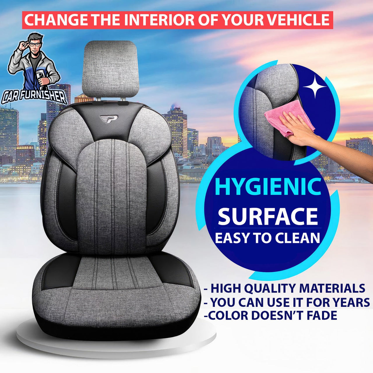 Hyundai iX35 Seat Covers Marseille Design