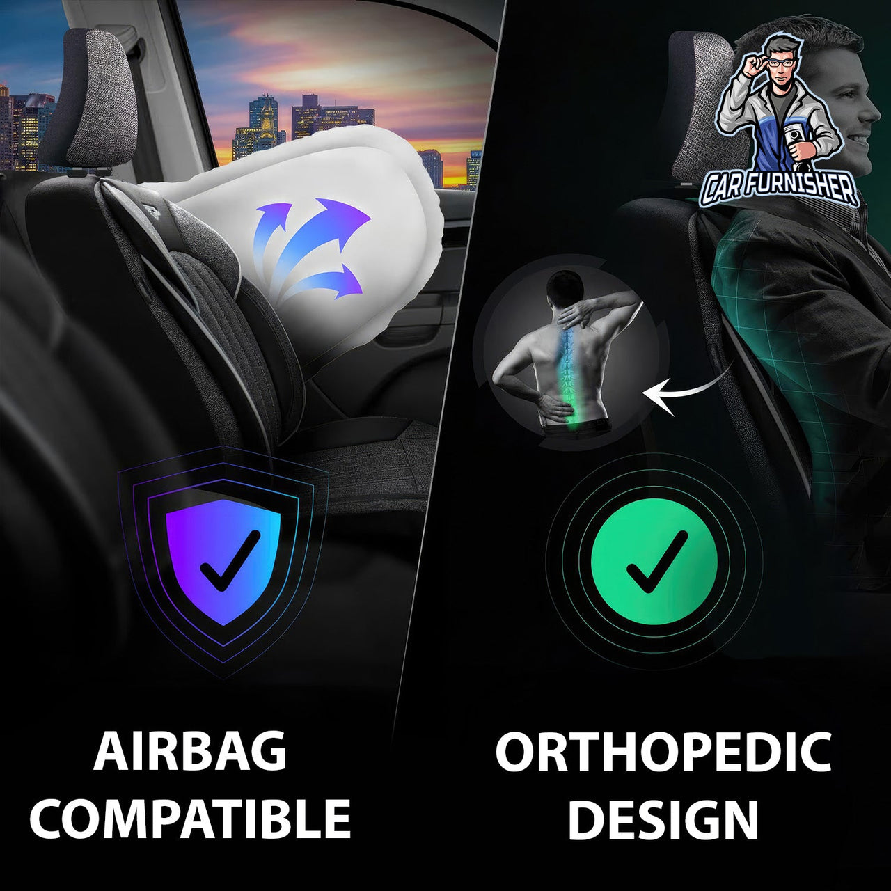 Skoda Karoq Seat Covers Marseille Design