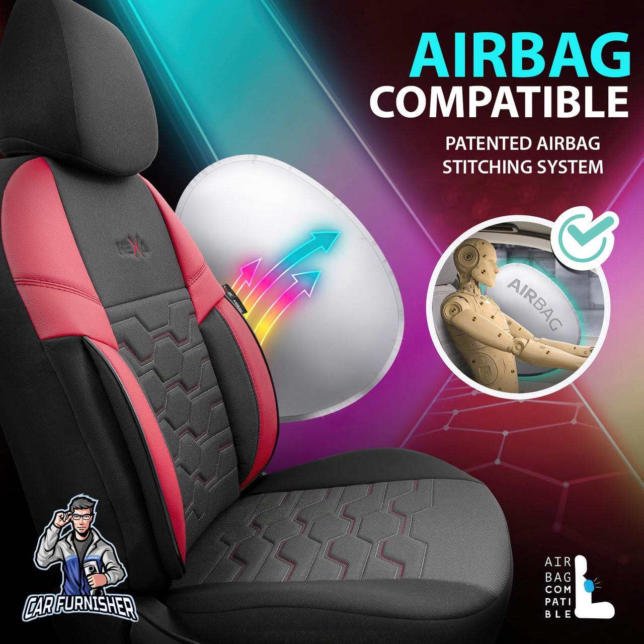 Nissan Navara Seat Covers Hexa Design