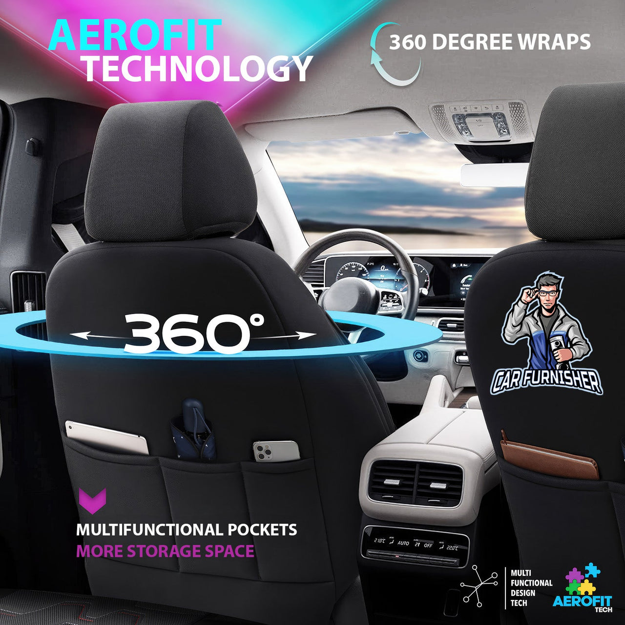 Ford Fiesta Seat Covers Hexa Design