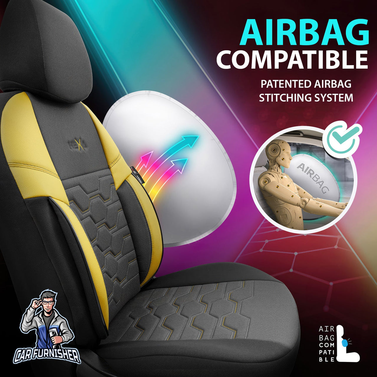 Nissan Navara Seat Covers Hexa Design