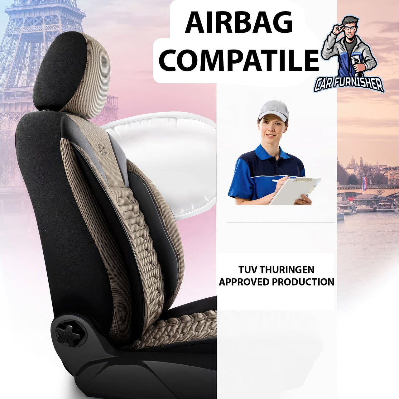 Nissan Qashqai Seat Covers Paris Design