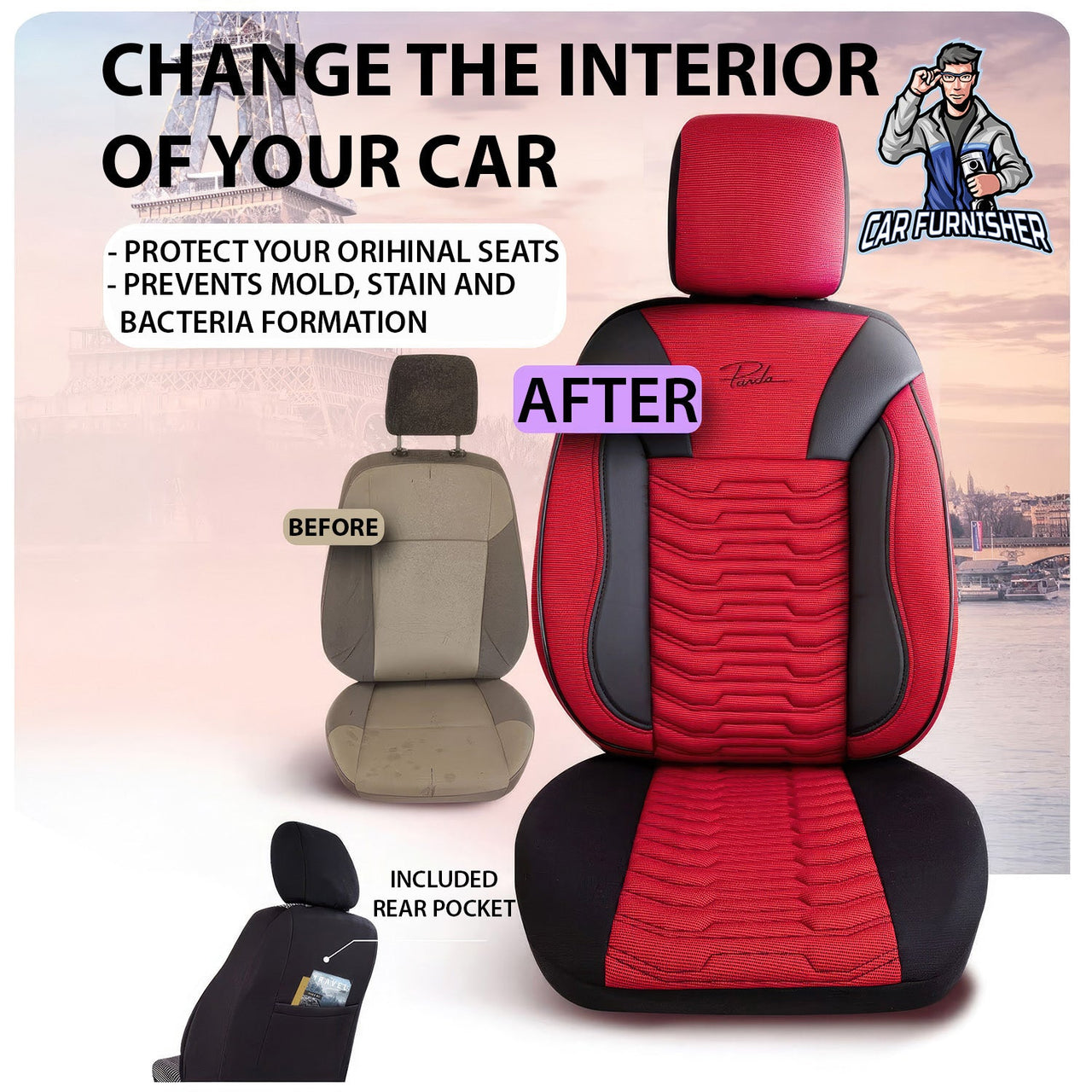 Skoda Favorit Seat Covers Paris Design