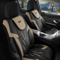 Thumbnail for Volkswagen Amarok Seat Covers Pars Design Beige 5 Seats + Headrests (Full Set) Leather