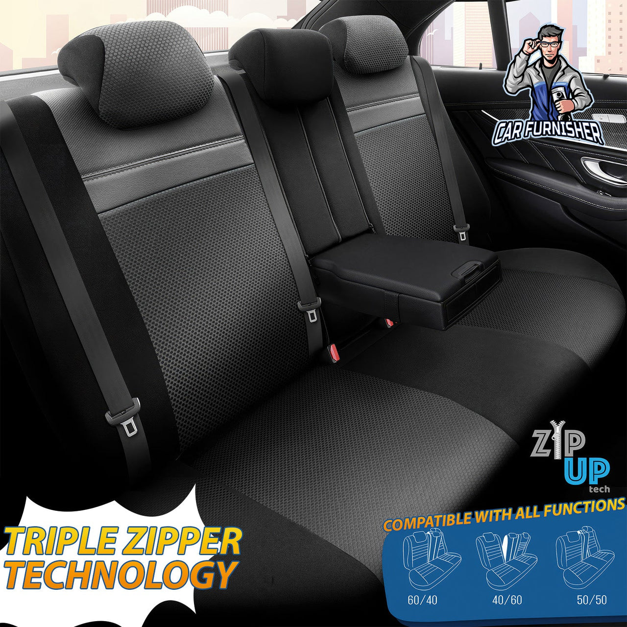 Mitsubishi Outlander Seat Covers Phantom Design