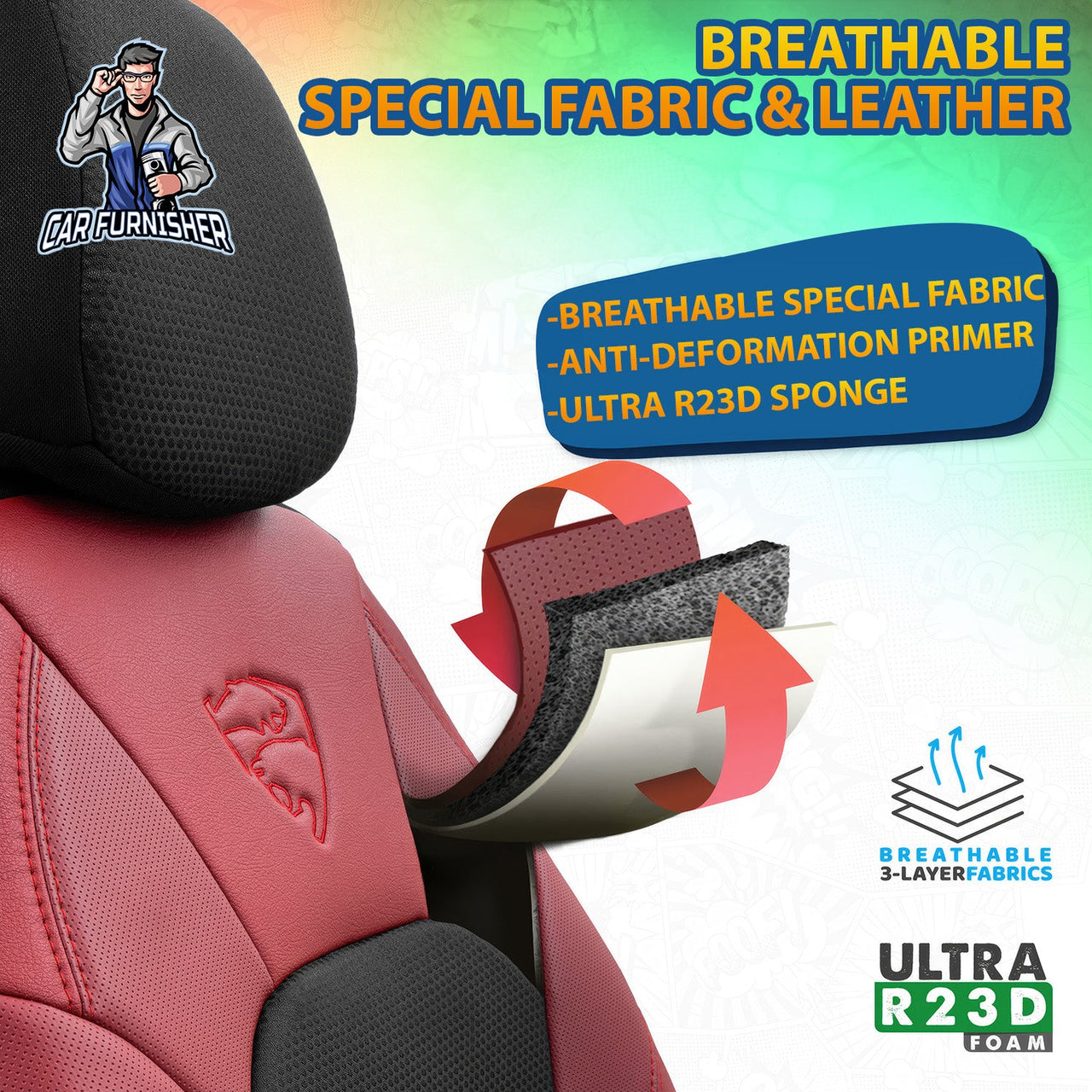 Nissan Navara Seat Covers Phantom Design