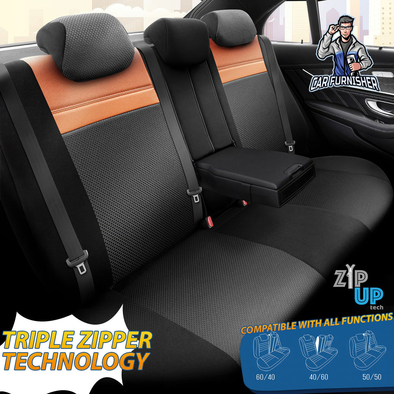 Hyundai Santa Fe Seat Covers Phantom Design