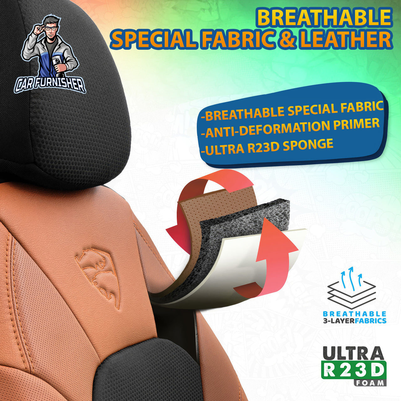 Car Seat Cover Set - Phantom Design