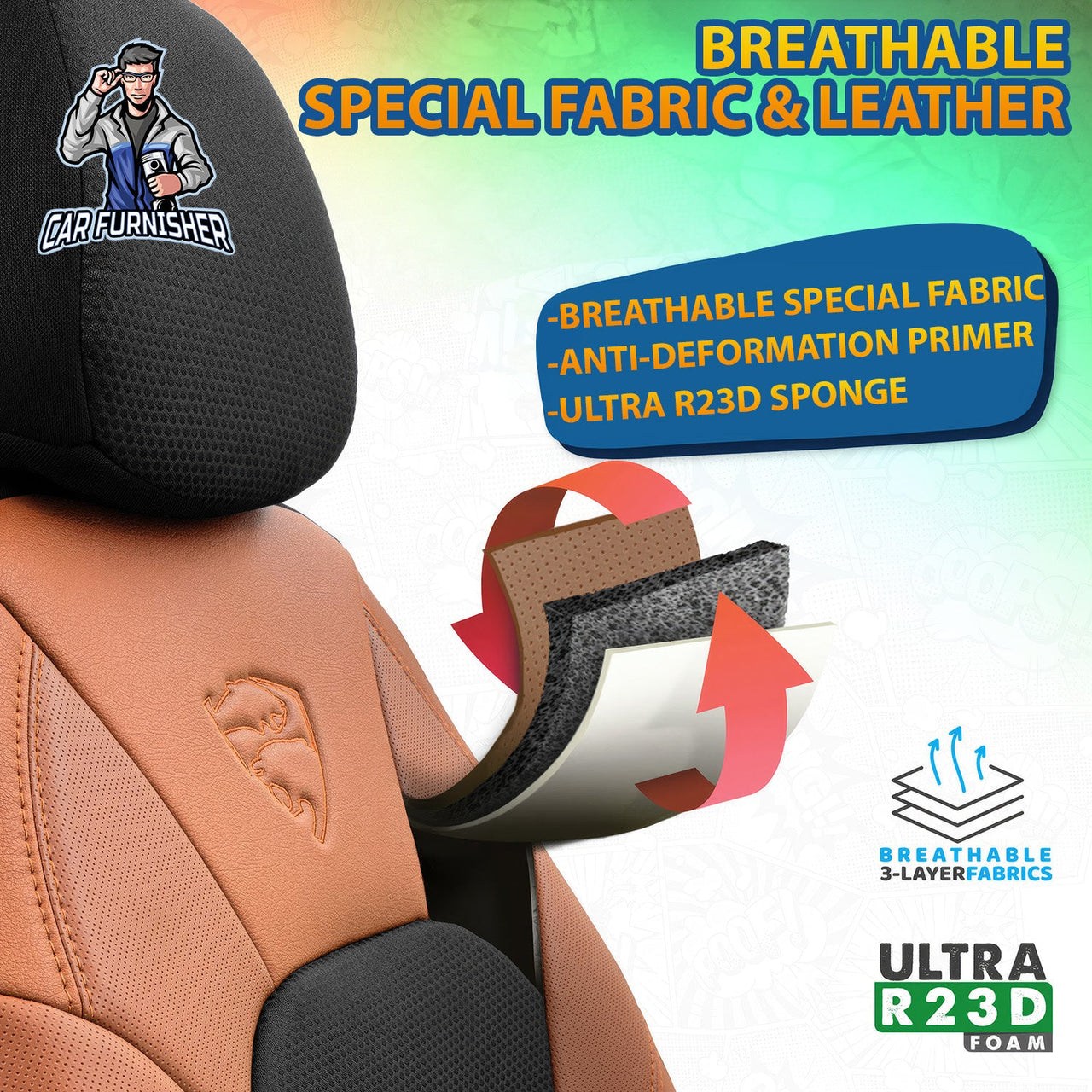 Nissan Navara Seat Covers Phantom Design