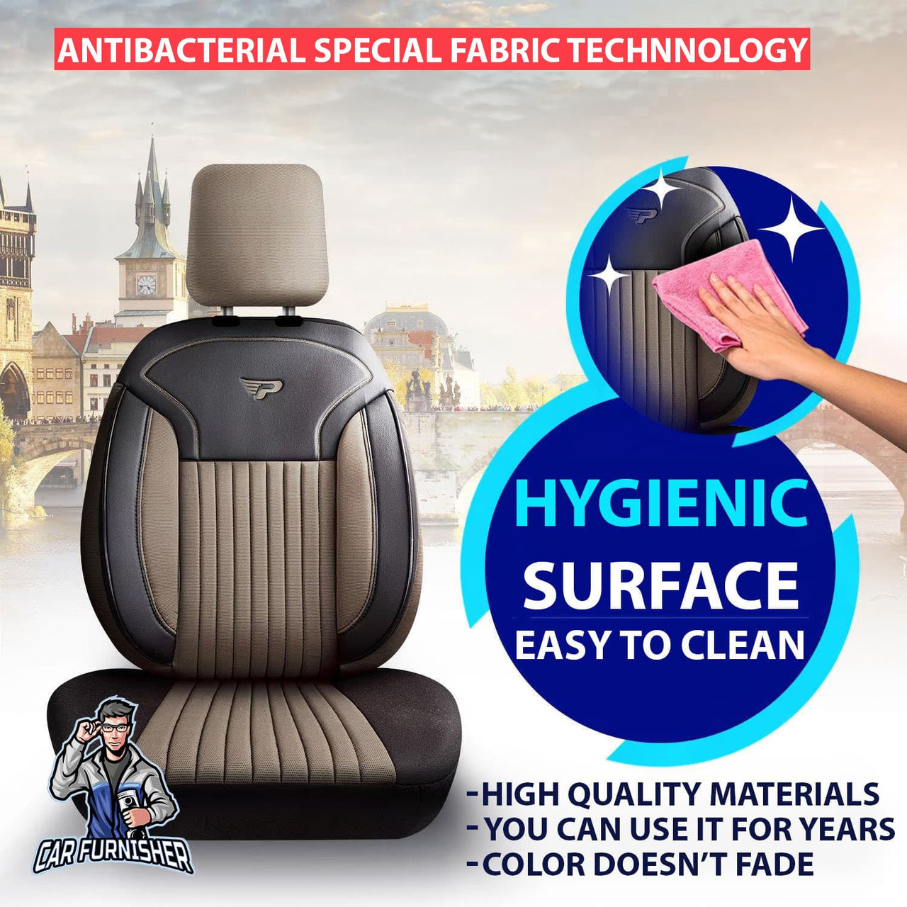 Hyundai Ioniq 6 Seat Covers Prague Design