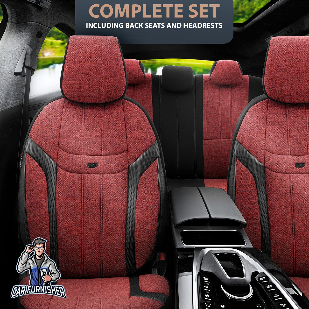 Audi Q5 Seat Covers Swan Design