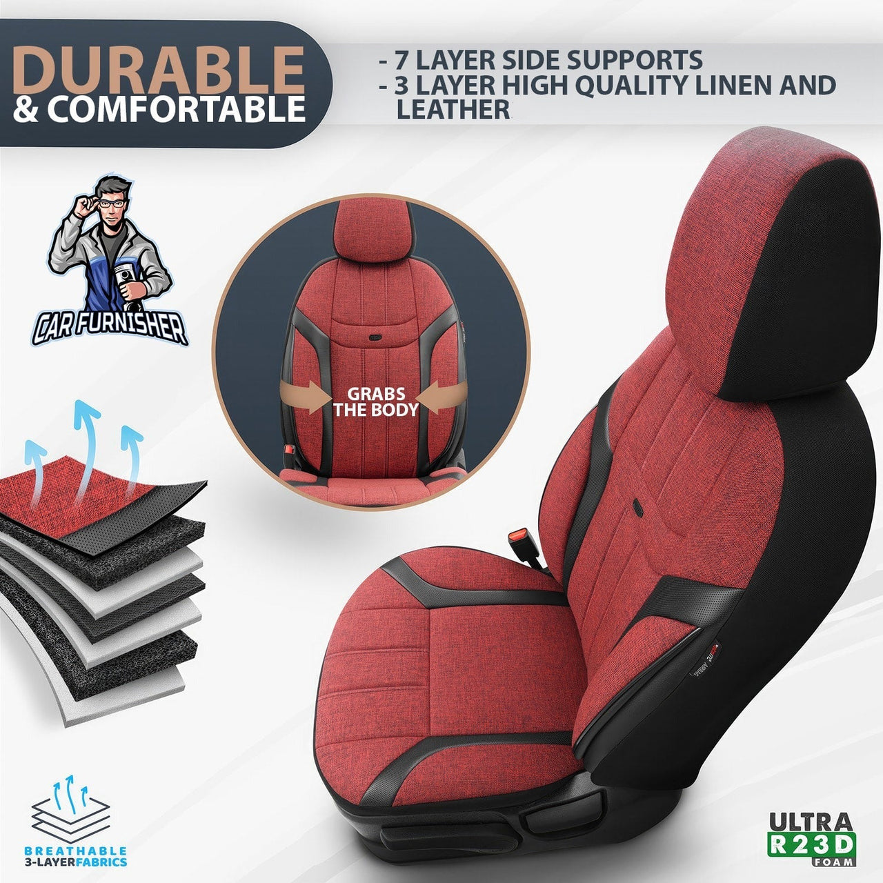 Nissan Navara Seat Covers Swan Design