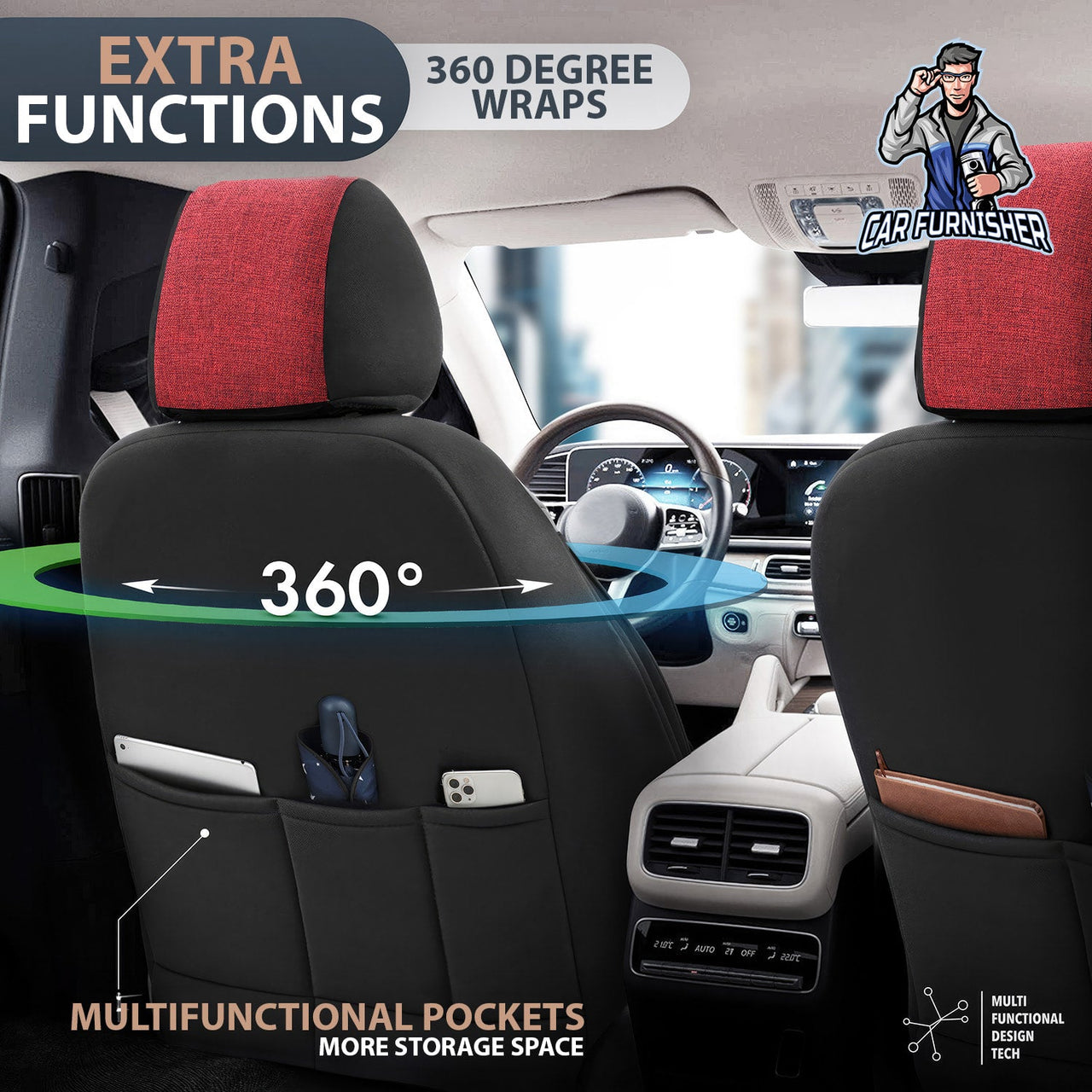 Ford S-Max Seat Covers Swan Design