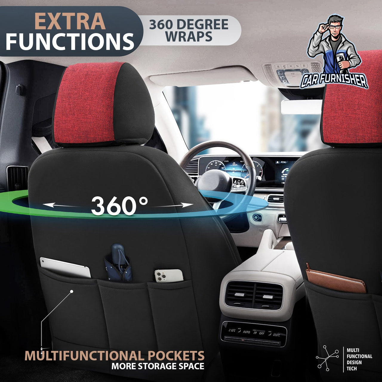 Nissan Navara Seat Covers Swan Design
