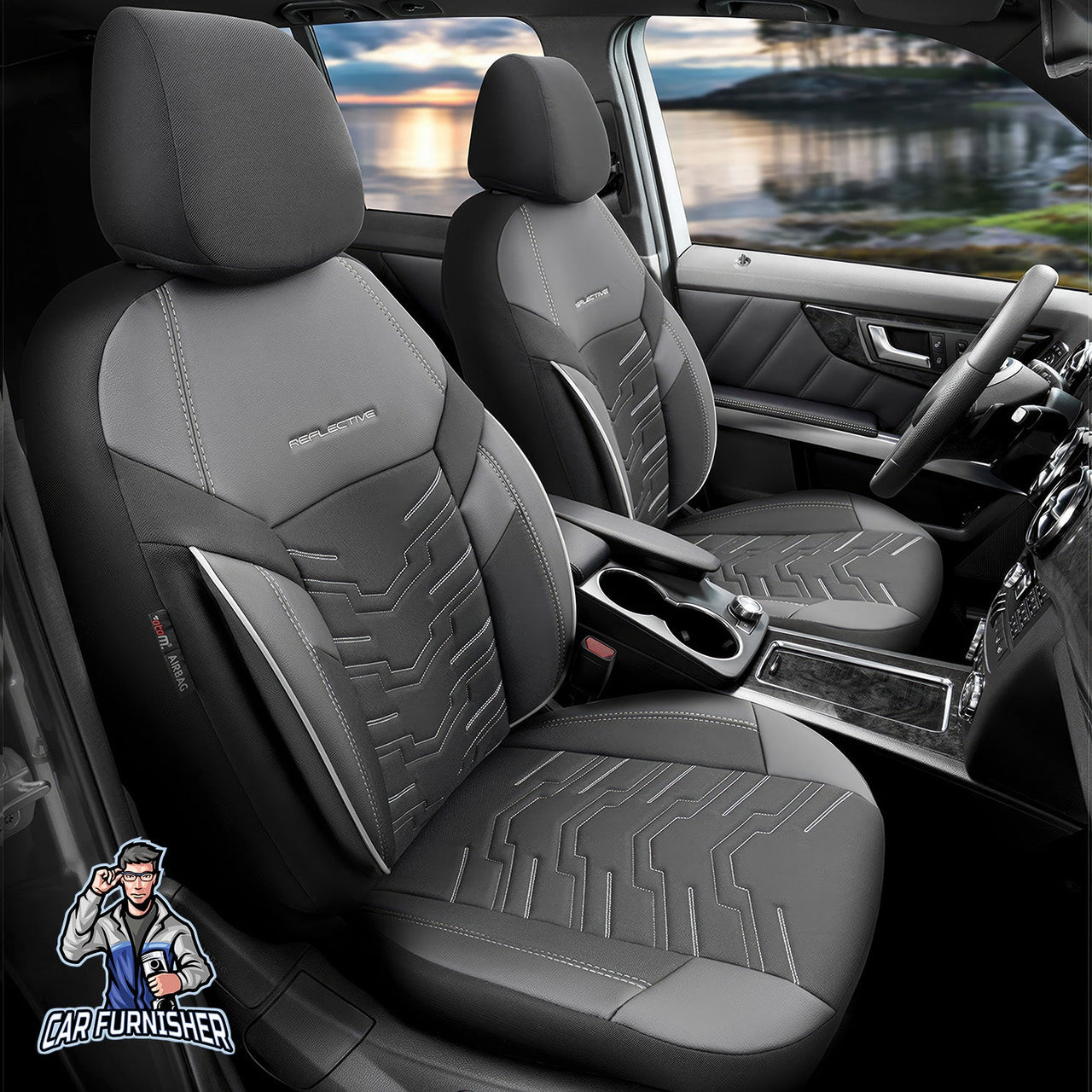 Nissan Navara Seat Covers Reflective Design