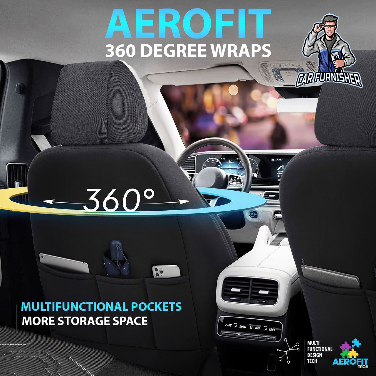 Ford Mondeo Seat Covers Reflective Design